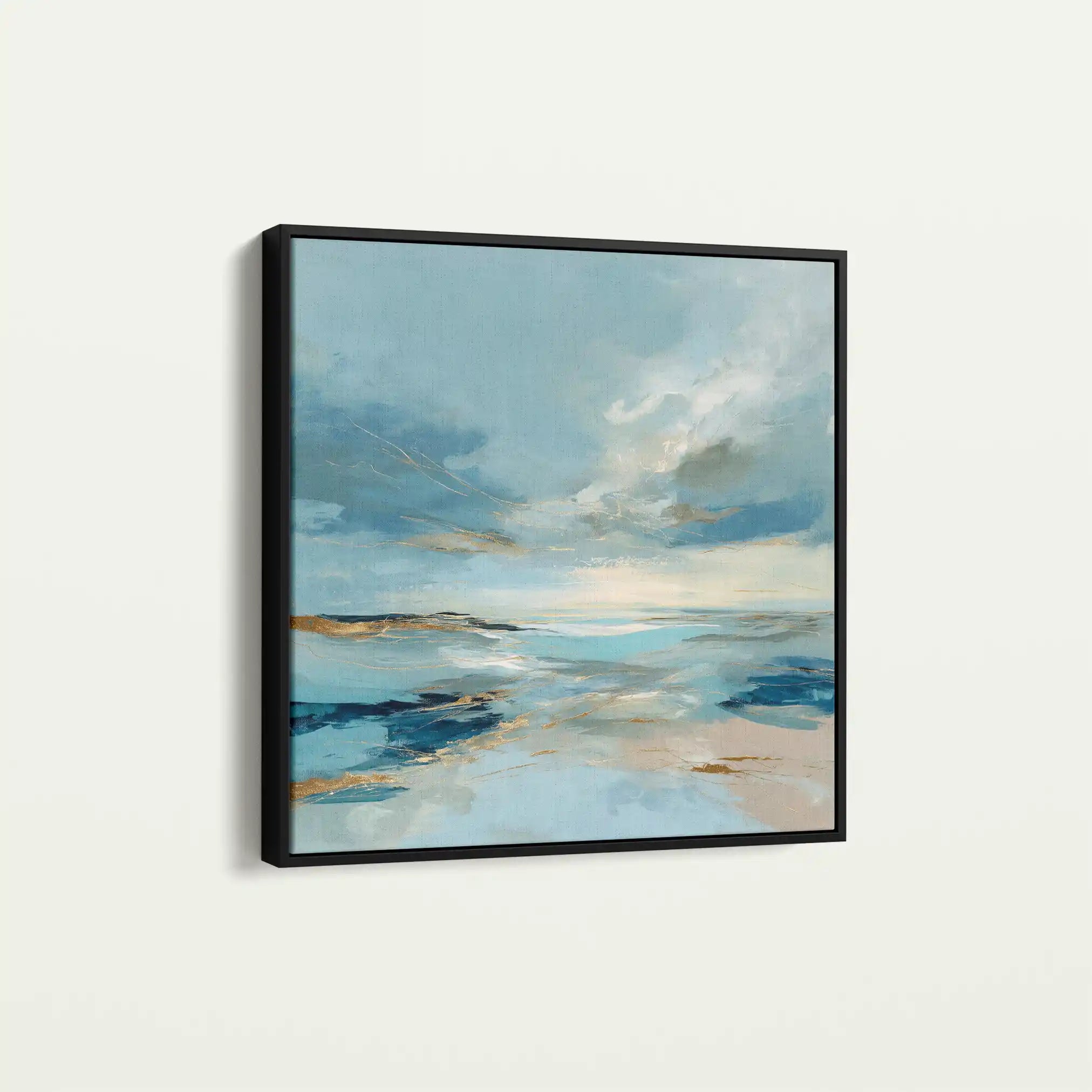 Abstract 755 Canvas Art 60 x 60 cm / Black