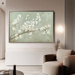 Floral 755 Canvas Art 18" x 24" / 45 x 60 cm / Black