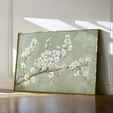 Floral 755 Canvas Art 18" x 24" / 45 x 60 cm / Black
