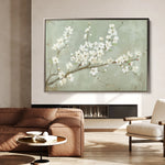 Floral 755 Canvas Art 18" x 24" / 45 x 60 cm / Black