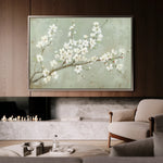 Floral 755 Canvas Art 18" x 24" / 45 x 60 cm / Black