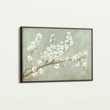 Floral 755 Canvas Art 18" x 24" / 45 x 60 cm / Black