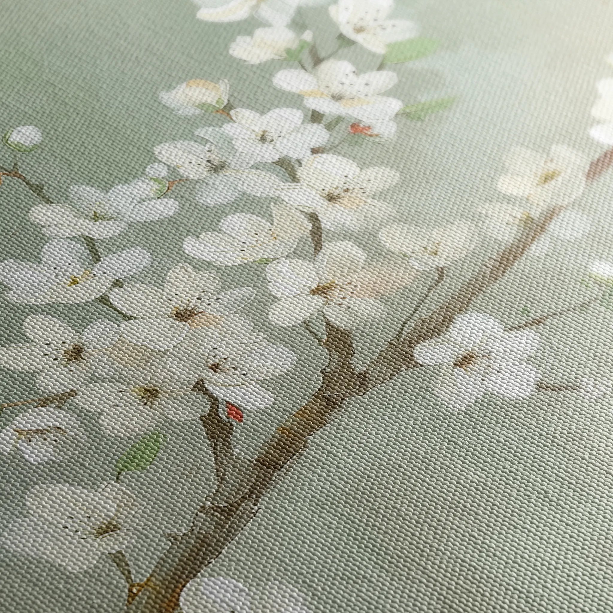 Floral 755 Canvas Art 18" x 24" / 45 x 60 cm / Black