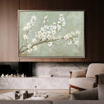 Floral 755 Canvas Art 60 x 40 cm / Black