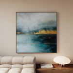 Abstract 756 Canvas Art 60 x 60 cm / Black