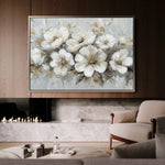 Floral 756 Canvas Art 18" x 24" / 45 x 60 cm / Black