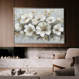 Floral 756 Canvas Art 18" x 24" / 45 x 60 cm / Black
