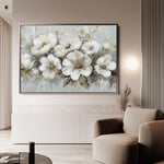 Floral 756 Canvas Art 18" x 24" / 45 x 60 cm / Black