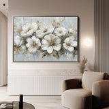 Floral 756 Canvas Art 18" x 24" / 45 x 60 cm / Black