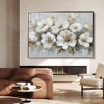 Floral 756 Canvas Art 18" x 24" / 45 x 60 cm / Black