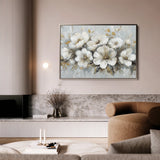 Floral 756 Canvas Art 18" x 24" / 45 x 60 cm / Black