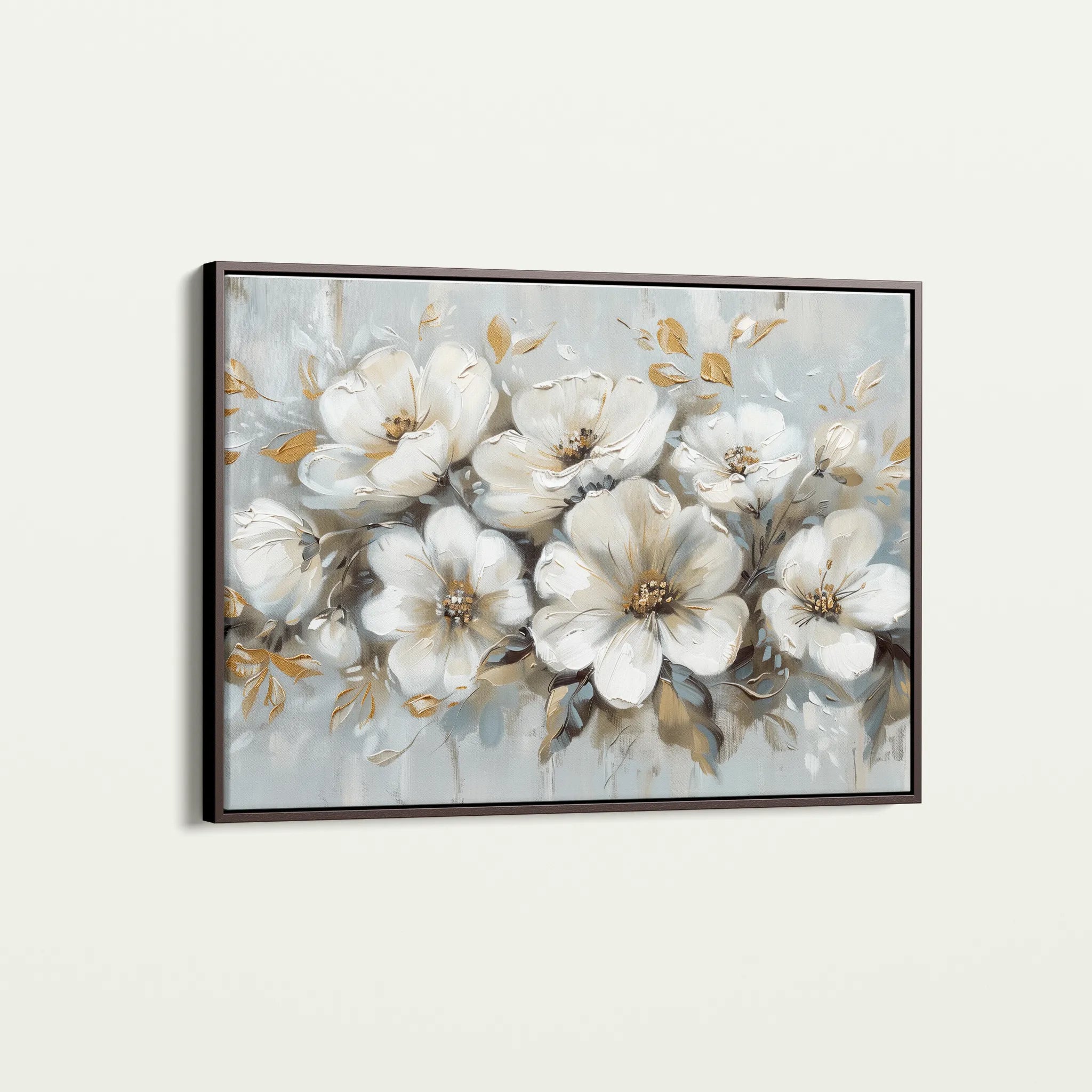 Floral 756 Canvas Art 18" x 24" / 45 x 60 cm / Black