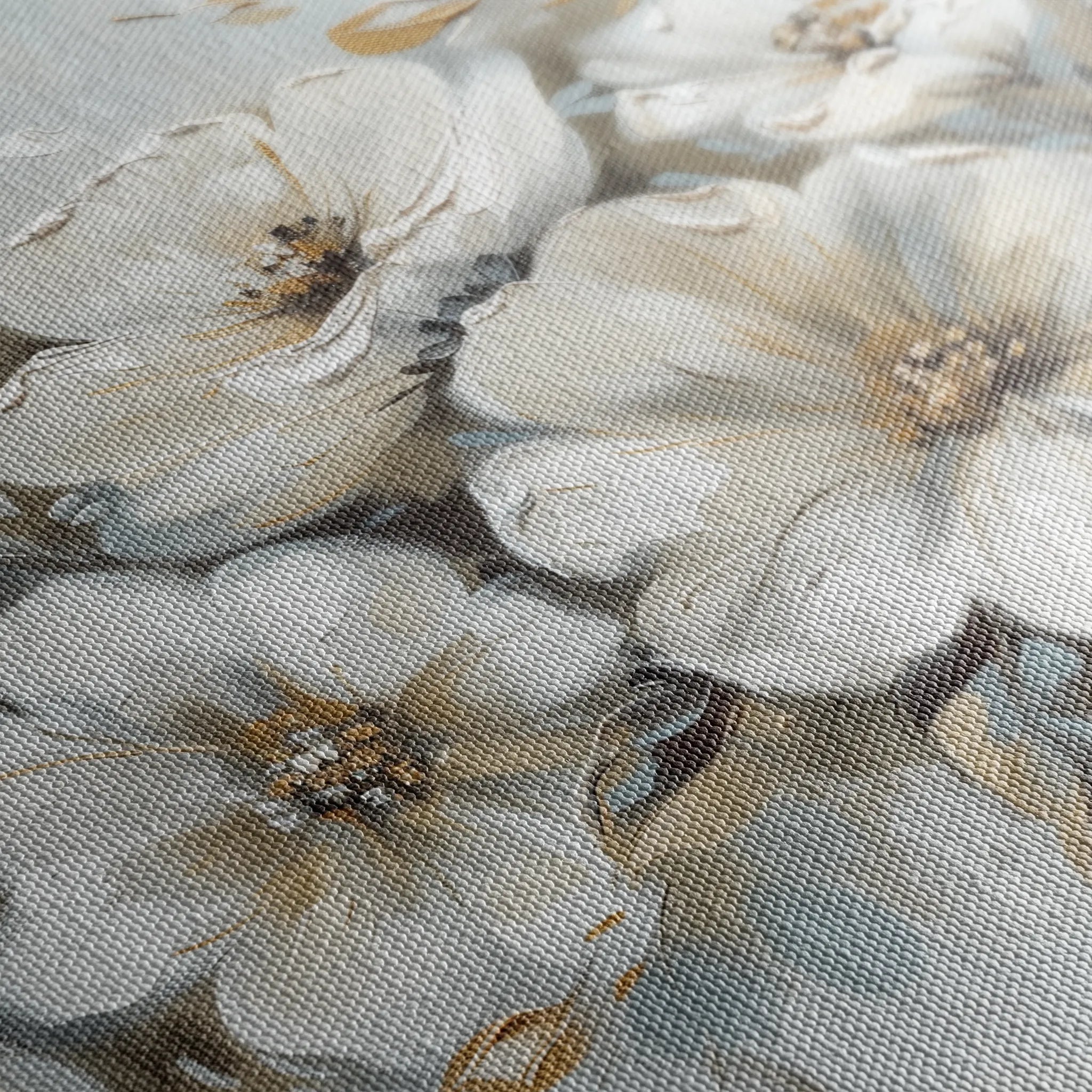 Floral 756 Canvas Art 18" x 24" / 45 x 60 cm / Black