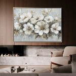 Floral 756 Canvas Art 60 x 40 cm / Black