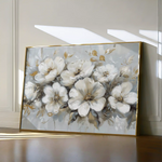 Floral 756 Canvas Art 60 x 40 cm / Black