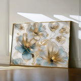 Floral 757 Canvas Art 18" x 24" / 45 x 60 cm / Black
