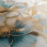 Floral 757 Canvas Art 18" x 24" / 45 x 60 cm / Black