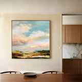 Abstract 758 Canvas Art 16" x 16" / 40 x 40 cm / Black
