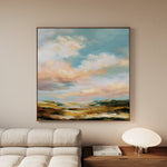 Abstract 758 Canvas Art 16" x 16" / 40 x 40 cm / Black