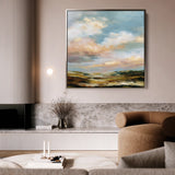 Abstract 758 Canvas Art 16" x 16" / 40 x 40 cm / Black
