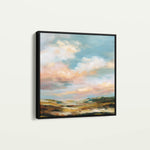 Abstract 758 Canvas Art 16" x 16" / 40 x 40 cm / Black