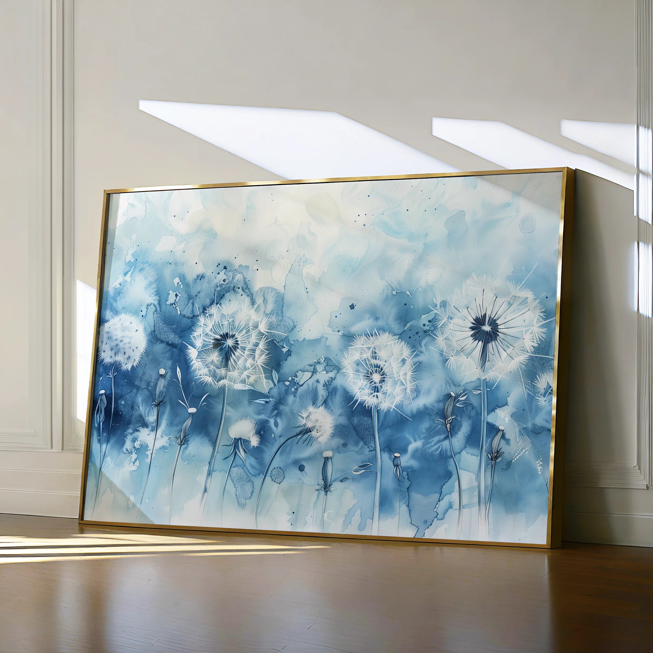 Floral 758 Canvas Art 18" x 24" / 45 x 60 cm / Black