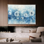 Floral 758 Canvas Art 18" x 24" / 45 x 60 cm / Black