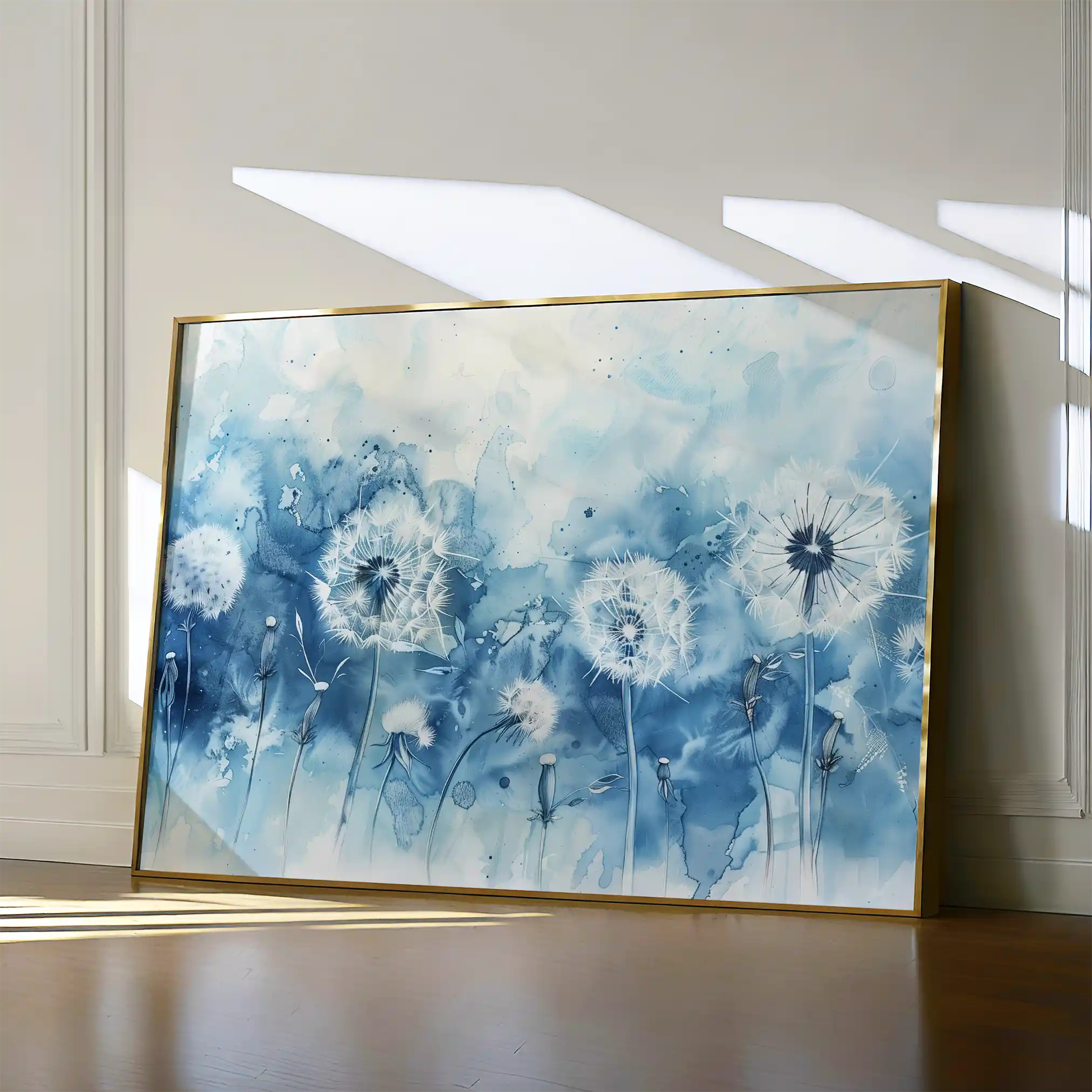 Floral 758 Canvas Art 60 x 40 cm / Black