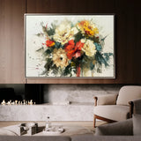 Floral 759 Canvas Art 18" x 24" / 45 x 60 cm / Black
