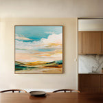 Abstract 760 Canvas Art 16" x 16" / 40 x 40 cm / Black