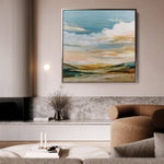 Abstract 760 Canvas Art 16" x 16" / 40 x 40 cm / Black