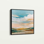 Abstract 760 Canvas Art 16" x 16" / 40 x 40 cm / Black