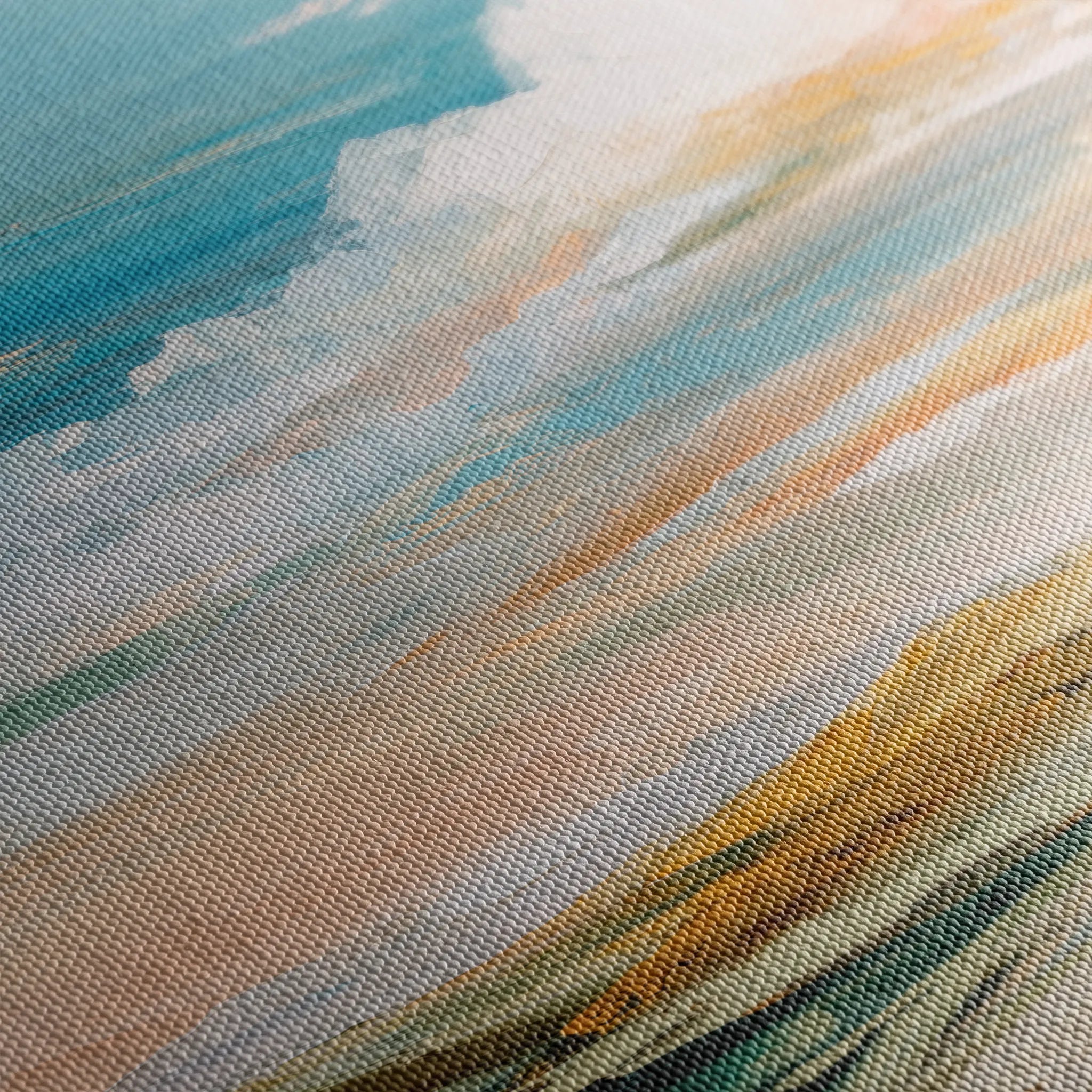 Abstract 760 Canvas Art 16" x 16" / 40 x 40 cm / Black