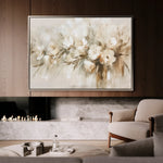 Floral 760 Canvas Art 18" x 24" / 45 x 60 cm / Black