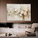 Floral 760 Canvas Art 18" x 24" / 45 x 60 cm / Black