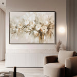 Floral 760 Canvas Art 18" x 24" / 45 x 60 cm / Black