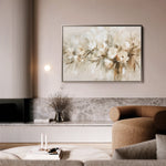 Floral 760 Canvas Art 18" x 24" / 45 x 60 cm / Black