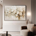 Floral 760 Canvas Art 60 x 40 cm / Black