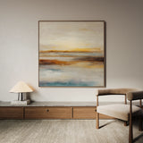 Abstract 761 Canvas Art 16" x 16" / 40 x 40 cm / Black
