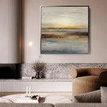 Abstract 761 Canvas Art 16" x 16" / 40 x 40 cm / Black