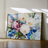 Floral 761 Canvas Art 18" x 24" / 45 x 60 cm / Black