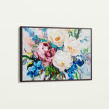 Floral 761 Canvas Art 18" x 24" / 45 x 60 cm / Black