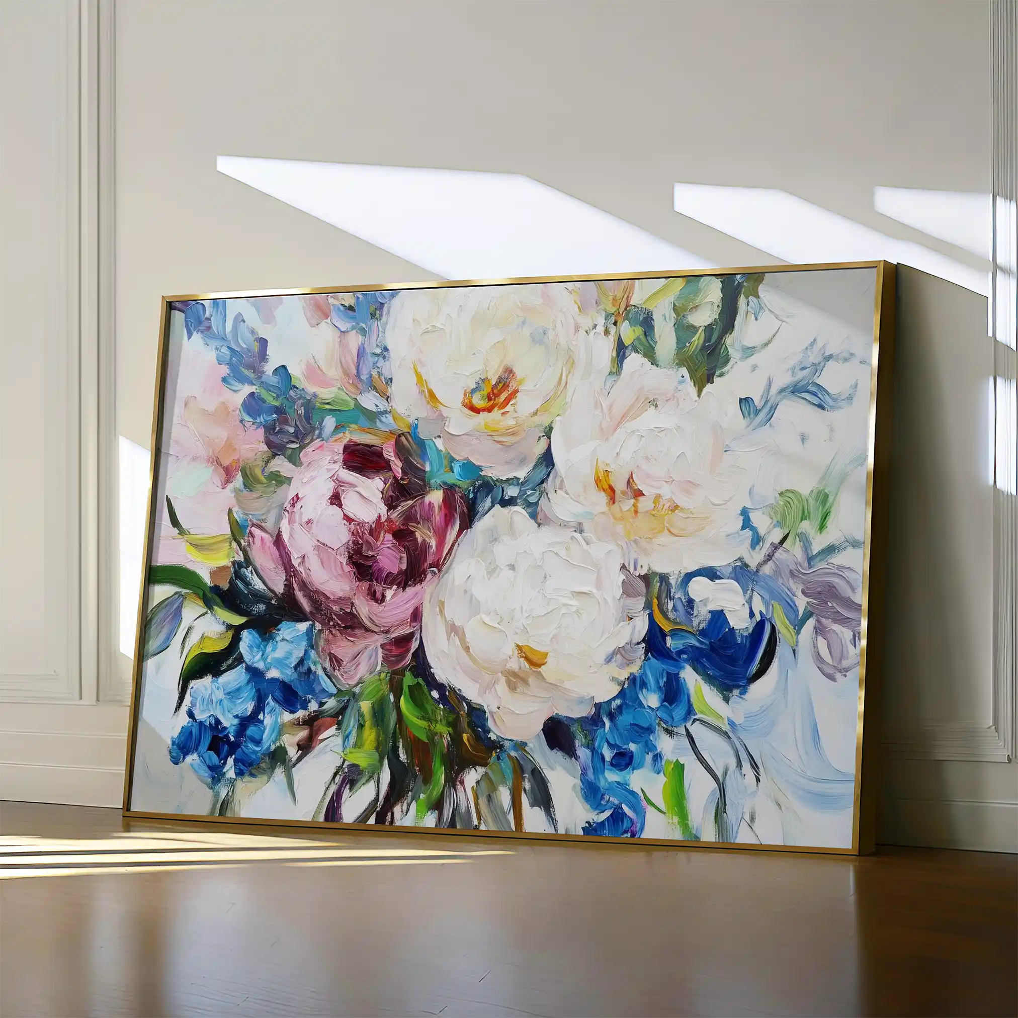 Floral 761 Canvas Art 60 x 40 cm / Black