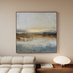 Abstract 762 Canvas Art 16" x 16" / 40 x 40 cm / Black