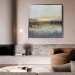 Abstract 762 Canvas Art 16" x 16" / 40 x 40 cm / Black