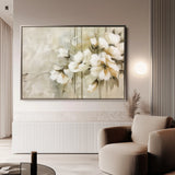 Floral 762 Canvas Art 18" x 24" / 45 x 60 cm / Black