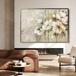 Floral 762 Canvas Art 18" x 24" / 45 x 60 cm / Black