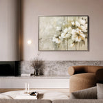 Floral 762 Canvas Art 18" x 24" / 45 x 60 cm / Black