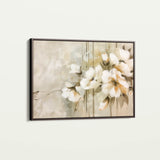 Floral 762 Canvas Art 18" x 24" / 45 x 60 cm / Black
