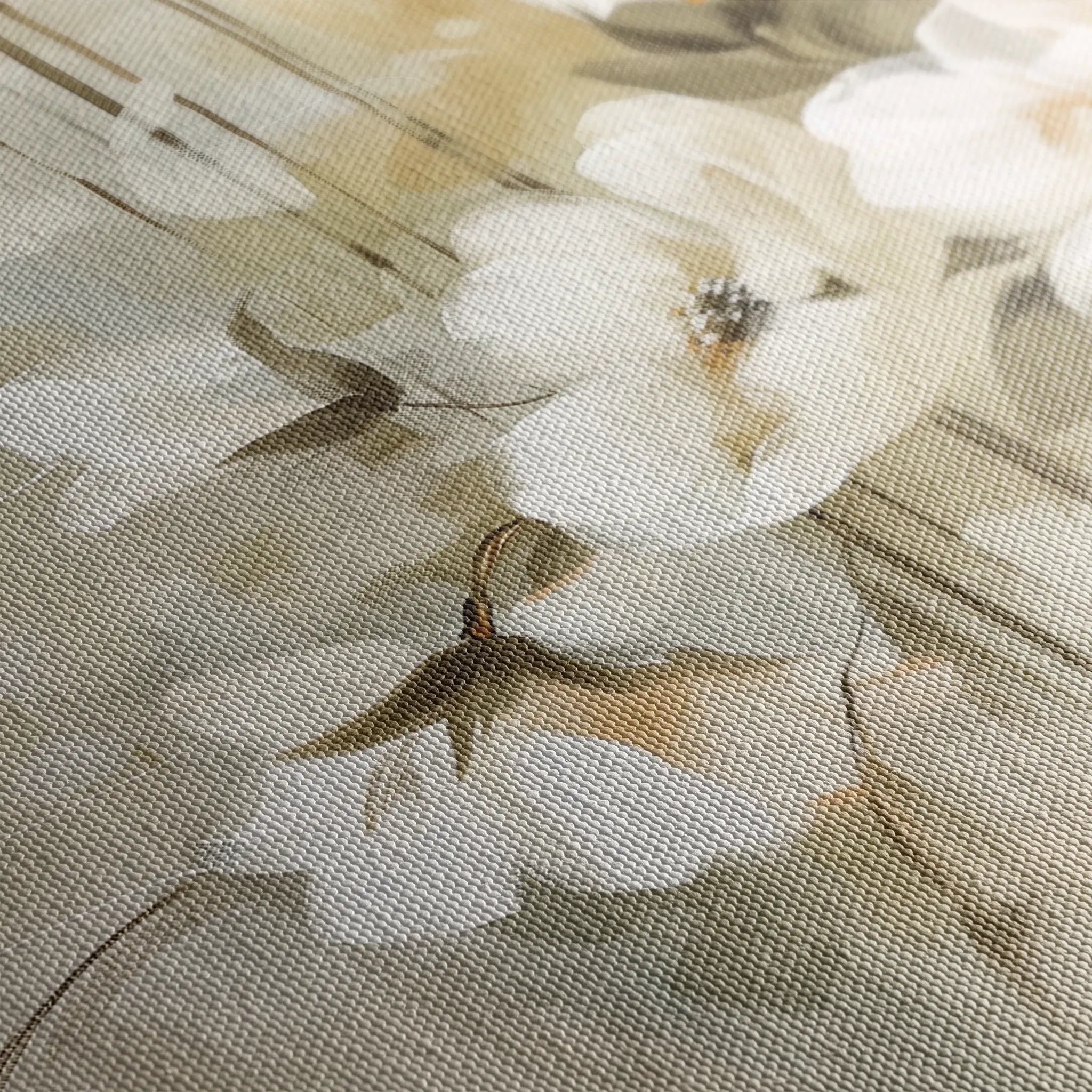 Floral 762 Canvas Art 18" x 24" / 45 x 60 cm / Black